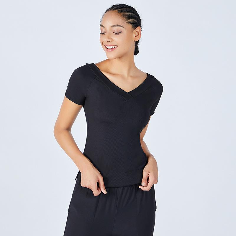 Quick-drying tight tops for women stretch sports T-shirts