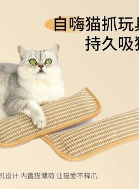 薄荷抱枕磨牙洁牙猫咪绳结玩具