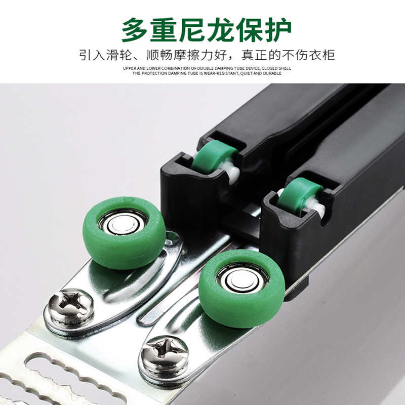 哥尼迪衣柜移门缓冲器阻尼器推拉门趟门轨道滑轮拉门衣橱防撞器