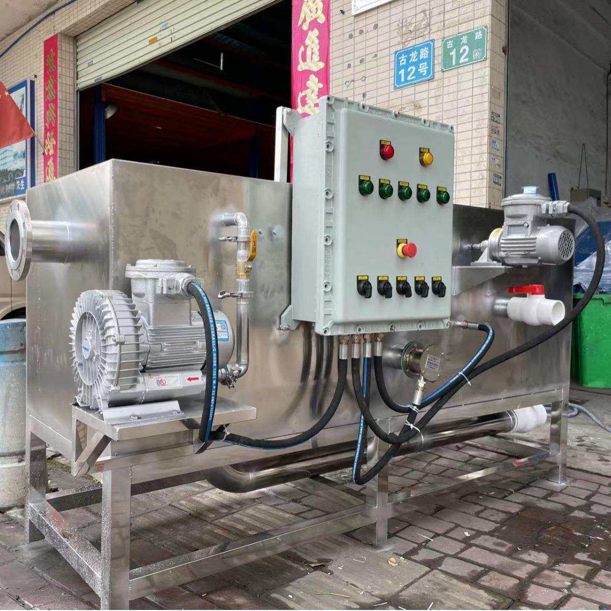防爆式油水分离器厨房餐饮商用不锈钢下水道水油污过滤器隔油池