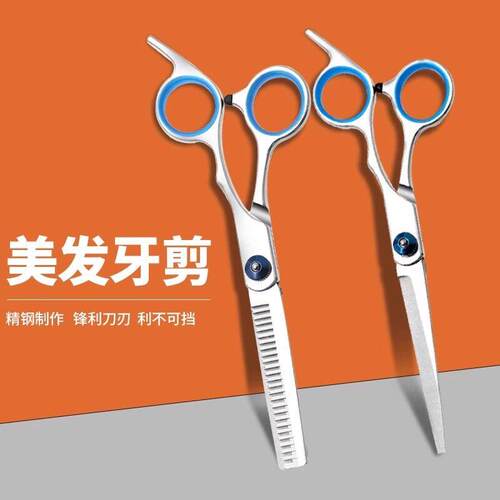 Hairdressing scissors, thinning scissors, professional textu