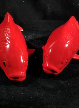 陶瓷鲤鱼锦鲤创意新中式墙面装饰品壁挂件背景墙饰客厅电视墙沙发