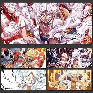 尼卡鲁夫五档滑鼠垫超大号海贼王动漫男生电竞游戏电脑办公键盘垫