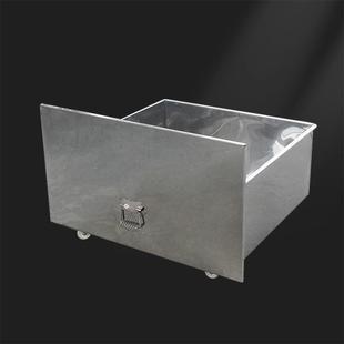 不锈钢粉碎机接料盒5/10/15/20匹破碎机配件接角料抽屉式料斗柜子