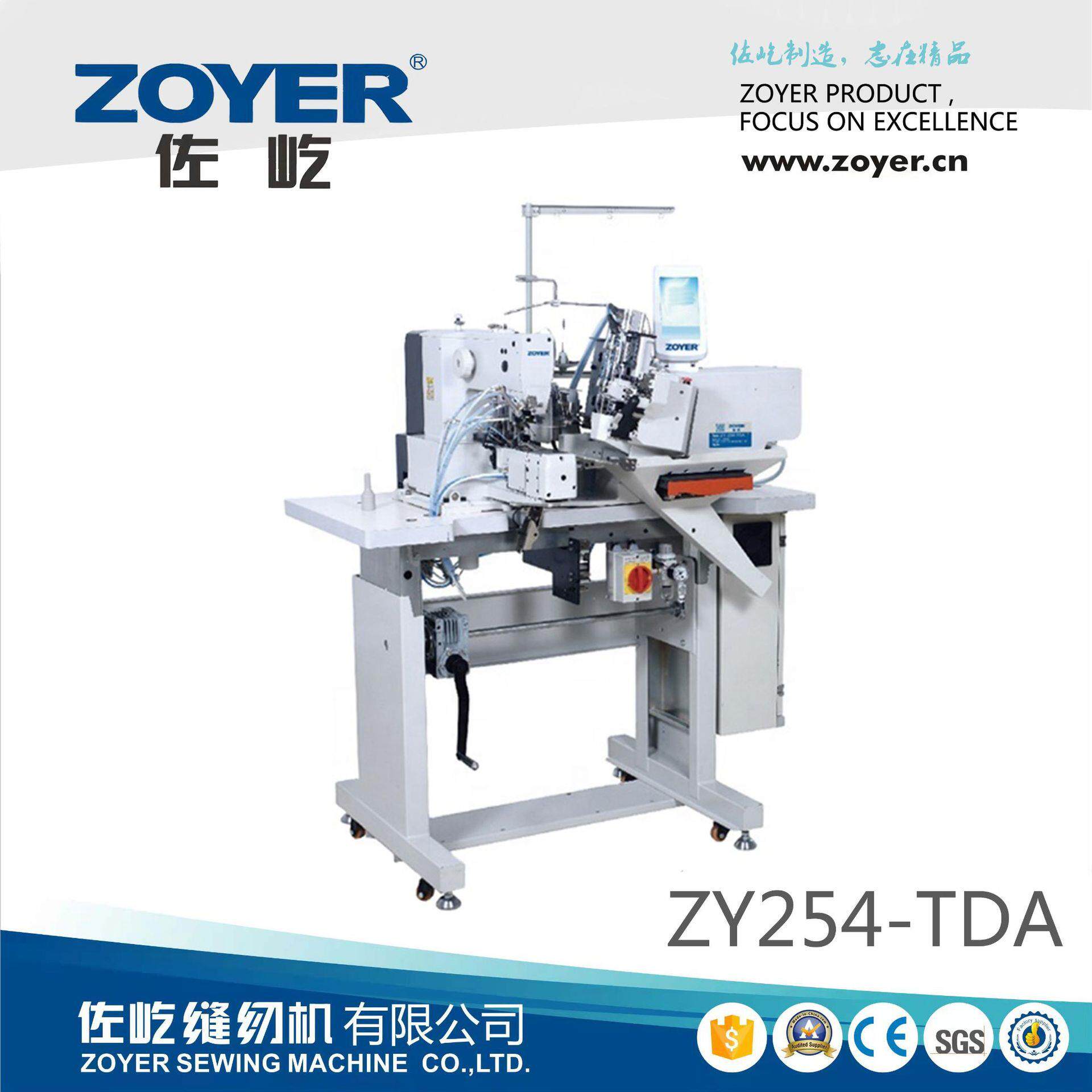 厂家供应ZY-254-TDA双针自动钉裤耳机 裤子裤耳缝纫机 裤襻缝制