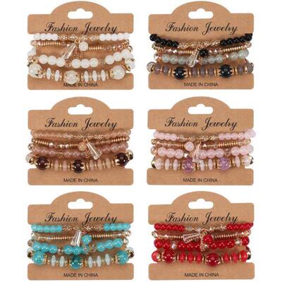 personalized bracelets multi-layer pearl bracelet bangle