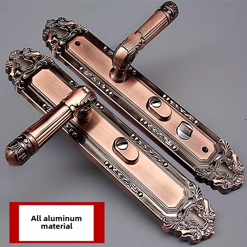 采购产品防盗门把手，老式锁，红青铜门把手，内锁，入口门锁，加