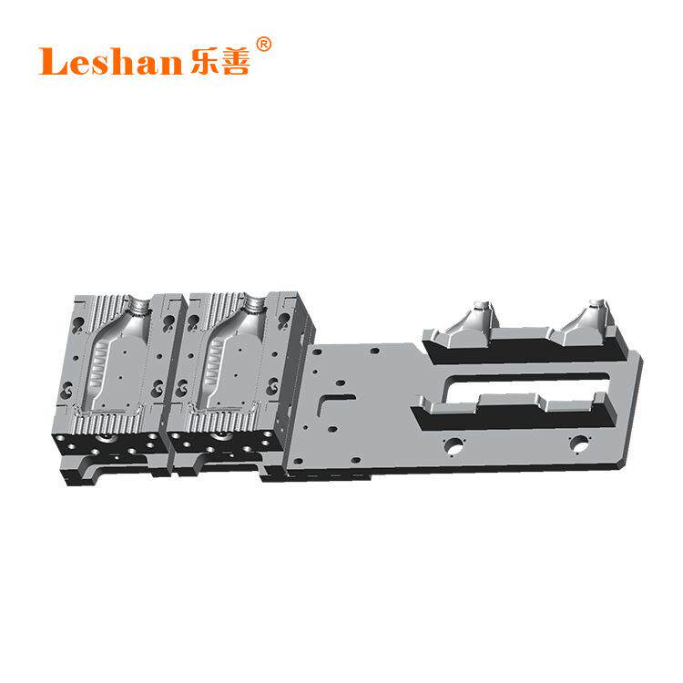 乐善供应1L机油罐一出二组合式连体打水口模具吹瓶机模具