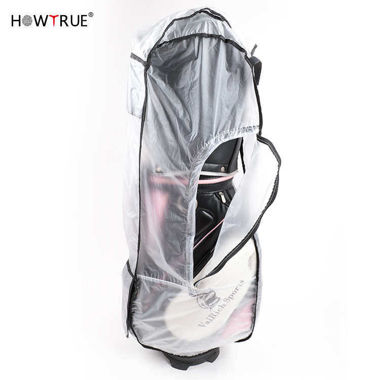 厂家供应高尔夫球包雨罩 PVC透明防尘袋  下雨防水雨包可外贸