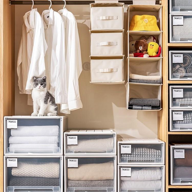 收纳柜抽屉式衣柜收纳盒塑料储物箱置物柜家用抽屉柜简易收纳泓纳