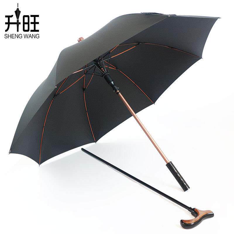 拐杖雨伞带伞的拐杖登山伞老人多功能防滑轻便拐杖式可以当拐杖的