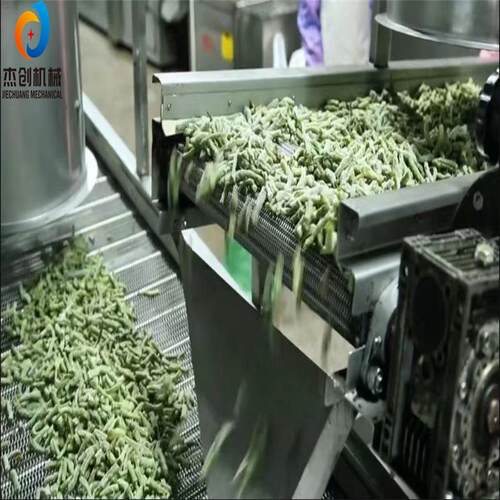 杰创3500型无丝豆油炸设备 预制菜蔬菜油炸机 省人工天妇罗油炸机