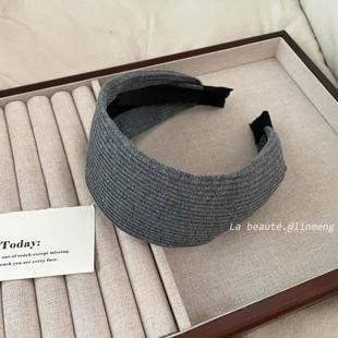 2024新款 头箍压发卡发捆头饰发旅高颅顶发窟秋冬 针织毛线发箍女款