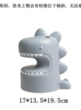 陶瓷卡通可爱猫咪礼物装饰品简约人形雕塑彩色恐龙蘑菇手绘长耳兔