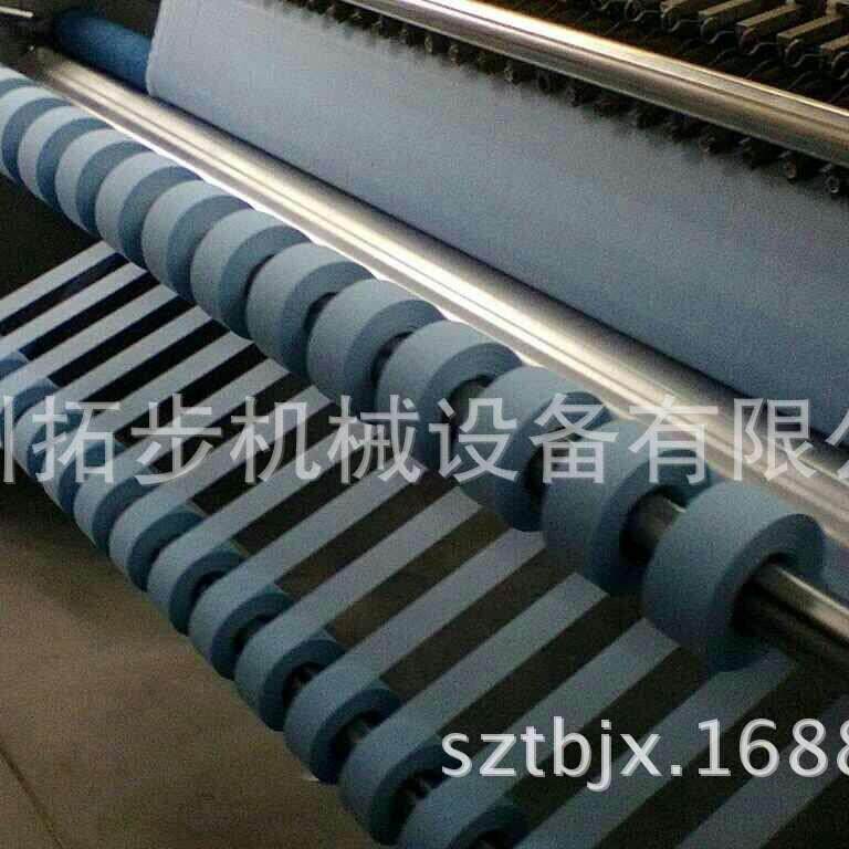 供应TB-RQT250型插片刀式电热刀分切机热切分条机气囊布切割机