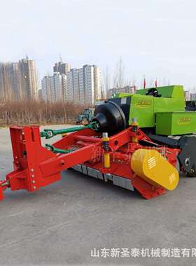 自动捡拾秸秆打捆机四轮带动方形草块秸秆麦秸打捆机新款拾草机