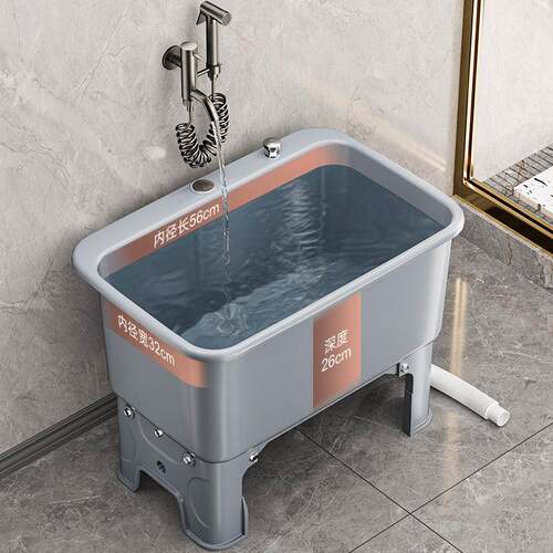 拖把182家池用阳台洗拖布池卫水生间移动墩地布池落地下水池盆户
