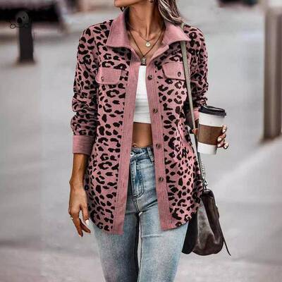 O 48991 Button-up Jacket Leopard-print豹纹夹克
