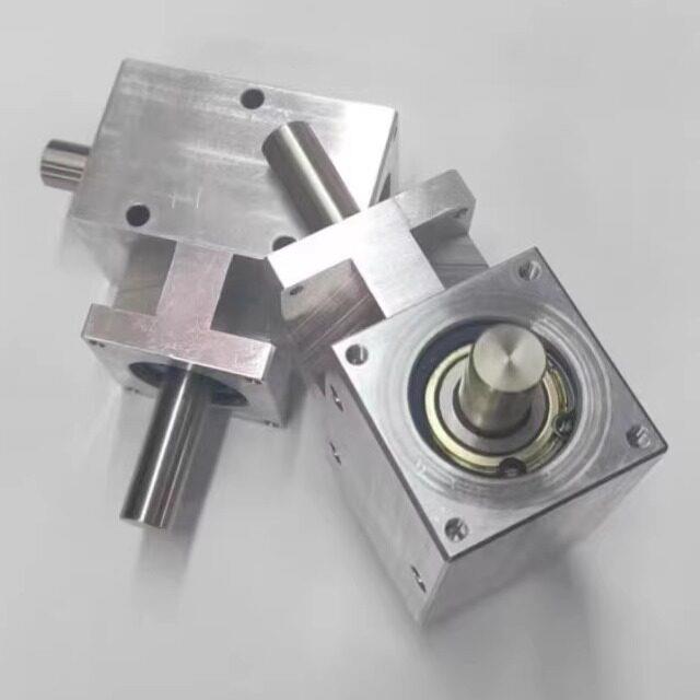 小型十字T型1:1齿轮箱轴12铝外壳电机马达减速箱机加工厂直销