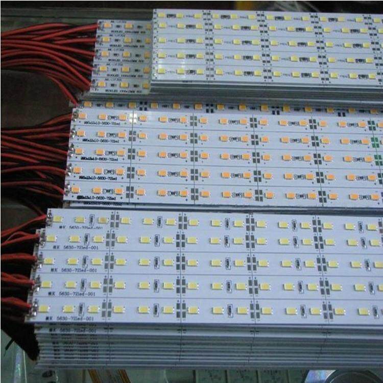 LED5630单/双排低压led硬灯条12V高亮柜台72/144灯客厅珠宝柜灯带