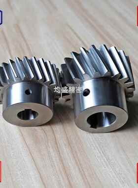 现货研磨斜齿轮模数M2，30齿 左旋19度31分42秒 轴径22mm 键槽7mm