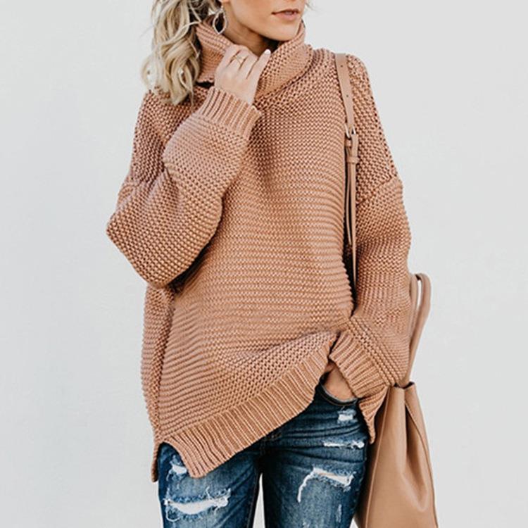 womens solid large commuter sweater color Knitted size