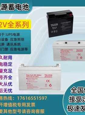TAICO泰科源蓄电池FM/TP12V9A12A17A24A33A38A40A50A55A65A100AH