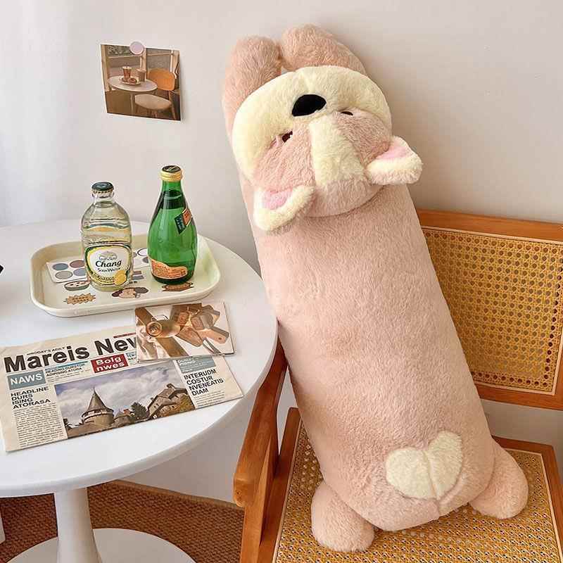 狗狗抱枕猫咪夹腿睡觉长条枕午休枕沙发靠垫床头靠枕女生睡觉