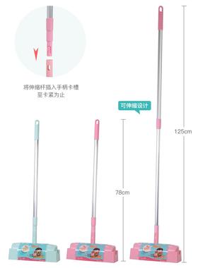 净丽可得伸缩粘毛器滚筒撕式地毯粘尘纸地板加长23363.cm粘毛5拖