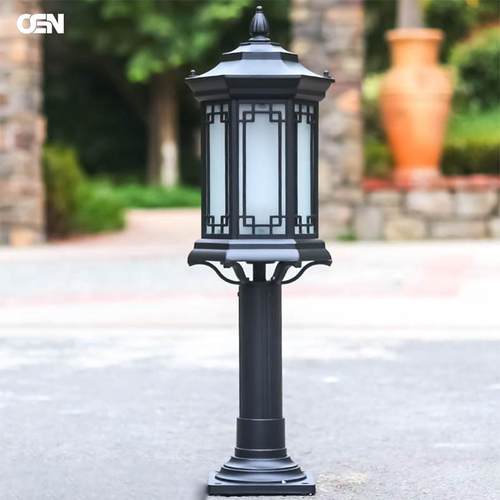 太阳能中式全铝制品玻璃草坪灯藤王阁LED草地灯花园小区景观照明