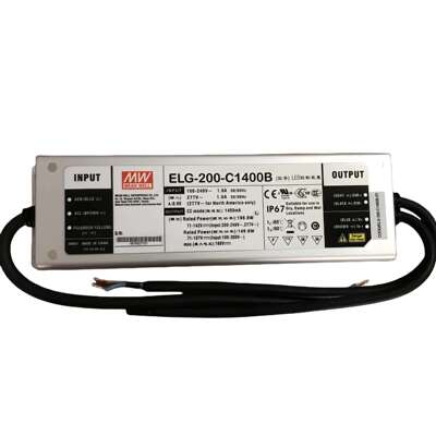 明纬防水电源 ELG-200-C700A 200W恒流 LED洗墙灯温室电源电源