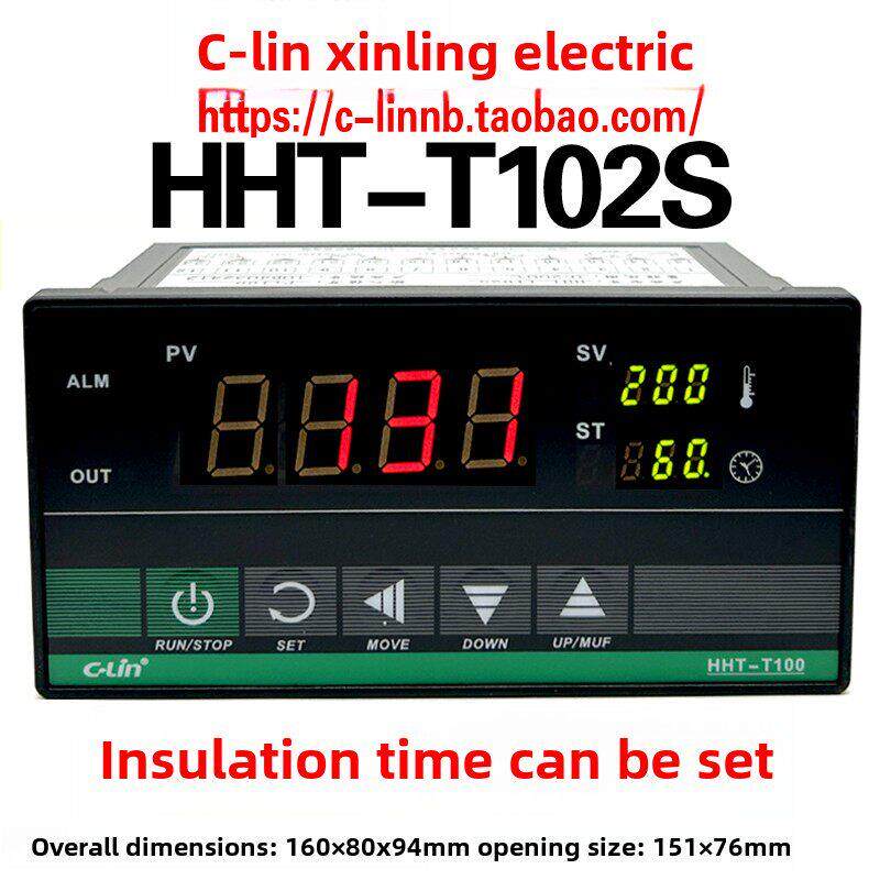 欣凌牌ht- t102s Pt100 0-200度ht- t102智能温度时间控制器