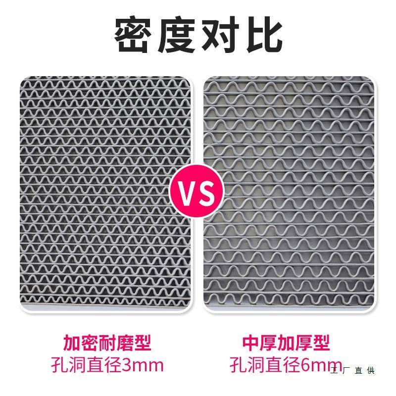 防滑地垫厨房厕所防滑垫浴室户外商用塑料pvc镂空防水垫地毯门垫