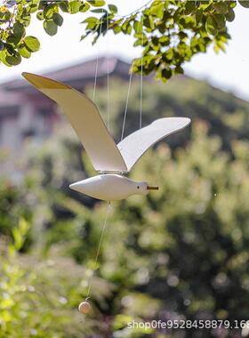会吊飞的海空中型*未定饰创意民宿平衡装挂饰鸥客厅阳台飘窗飞饰