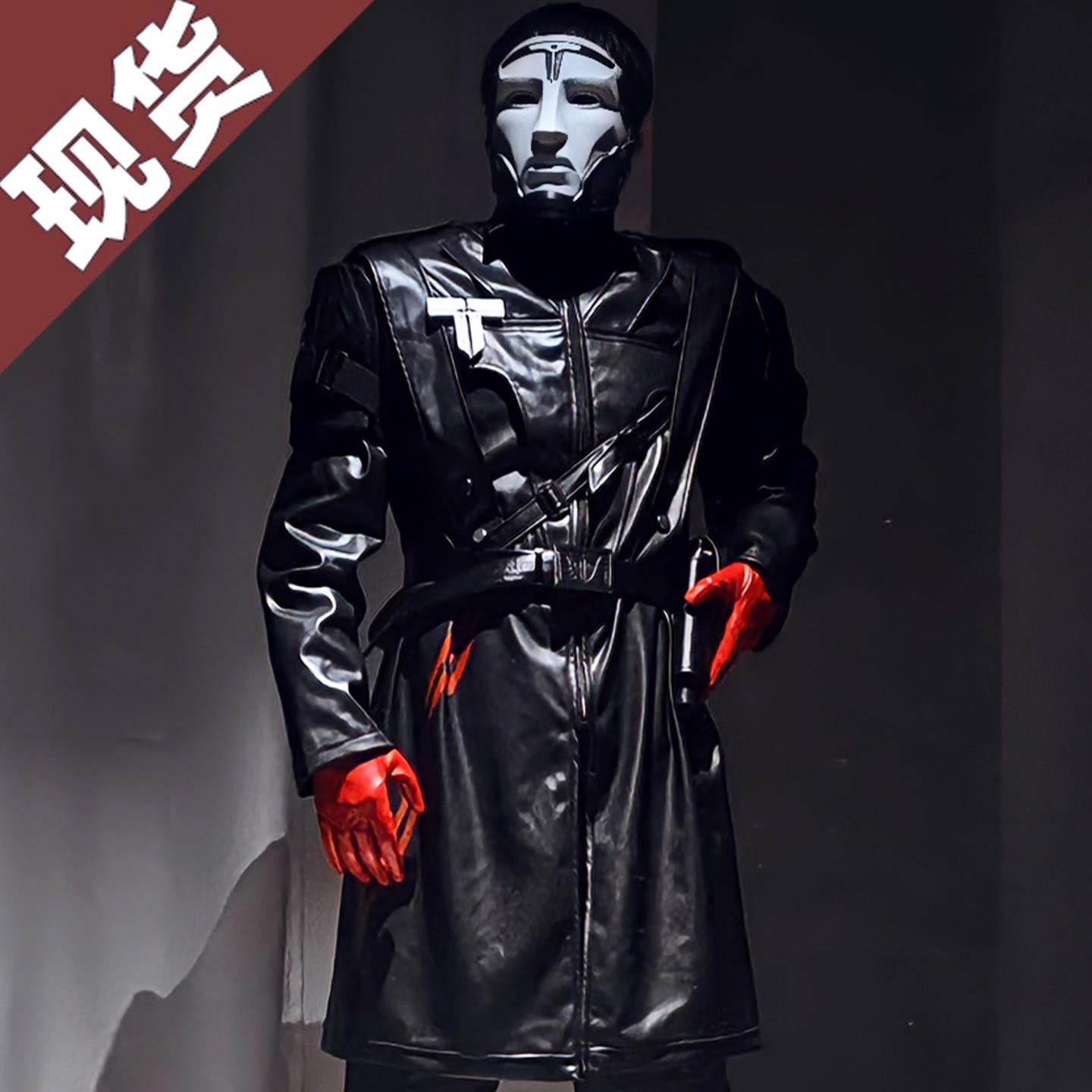 三角洲行动cos服格赫罗斯典狱长cos服cosplay男装儿童全皮衣面具