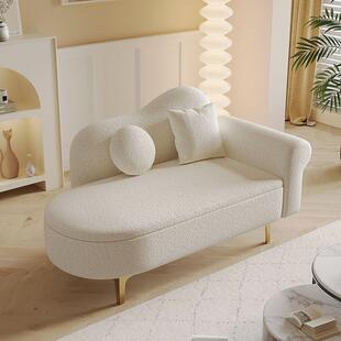 小户型升级可储物贵妃沙发欧式躺椅卧室迷你服装店休息区单人太妃