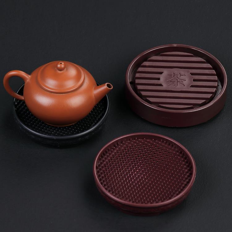 塑料壶承养壶垫中式黑色茶壶垫隔热垫壶托紫砂壶壶垫壶座功夫茶具