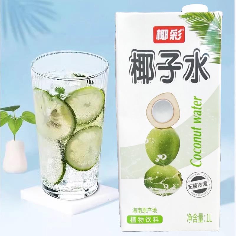 椰彩椰子水1L*12盒椰浆椰奶冻浓缩椰子汁椰拿铁甜品原料商用包邮