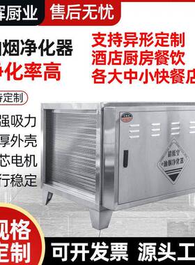 油烟净化器厂家家用厨房商用不锈钢油烟净化机低空油烟净化器