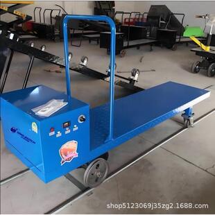 大棚用拐弯轨道车 平板遥控电动运输车 棚内运菜小车