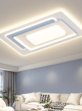 客具厅灯现代简约大吸气顶灯超亮长方3形20L83702年新款灯组合全