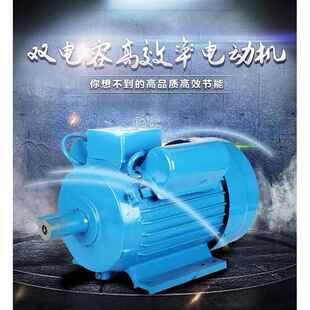 厂家直销纯铜220V异步双值电动机1.1KW2820转速马达