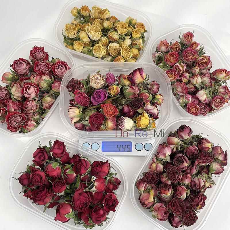 多头玫瑰干 干燥花ins蔷薇泡泡 diy滴胶相框干 干燥花材 自然风干