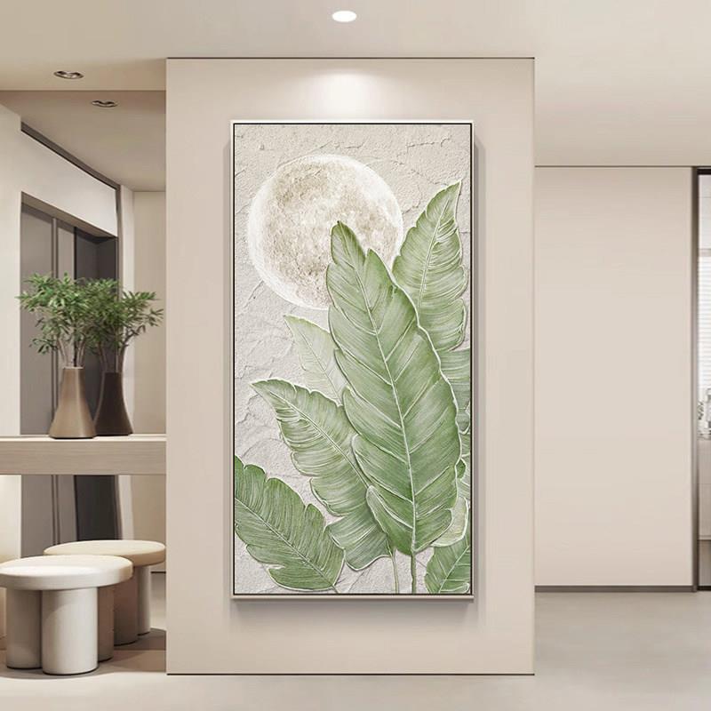 家大业大奶油风玄关装饰画高级感壁画入户正对门走廊现代简约挂画图片