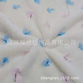 2022秋冬新品 600克兔毛激光立体双色蝴蝶绒布绣花面料现货供应