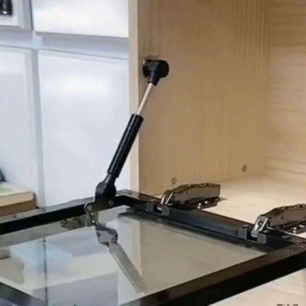 优耐下翻门气撑杆橱柜支撑杆气弹簧液压杆下开门木门柜子压力杆