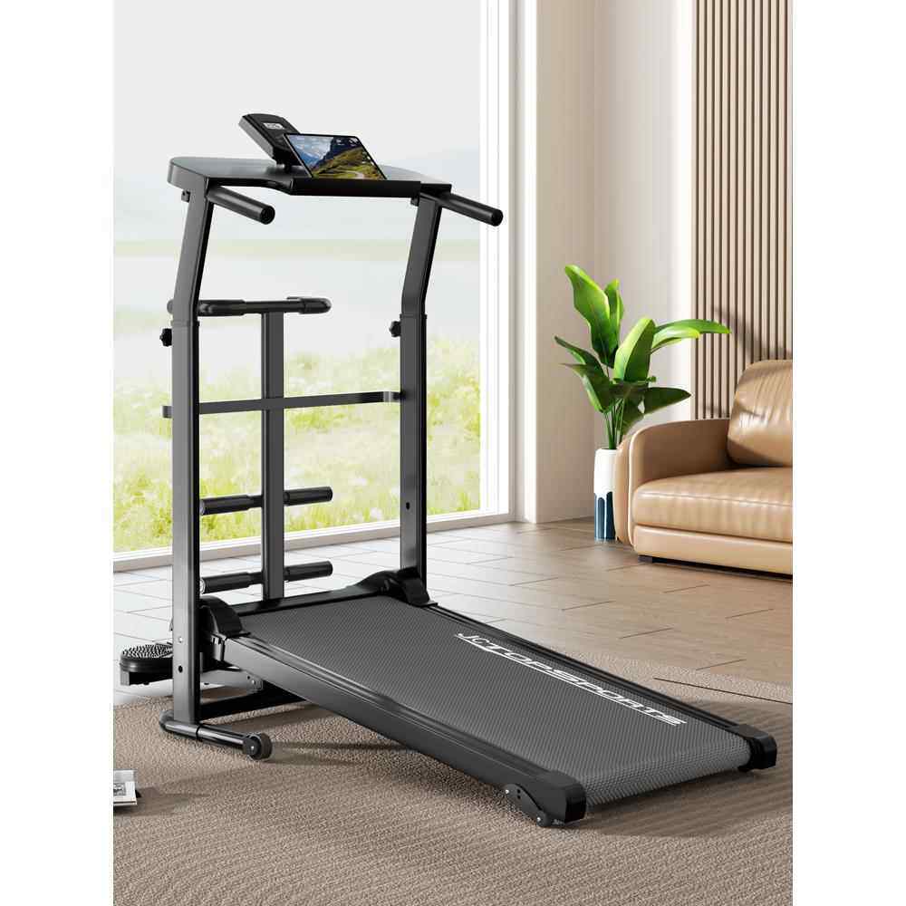 桦崟跑步机家用款小型室内家庭无动力不插电多功能机械走步机健身器材摆件饰品垫垫床笠拉车