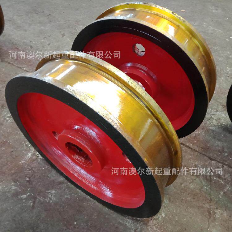 厂家销售 套装车轮组 700*180铸钢起重机车轮组 行车轮