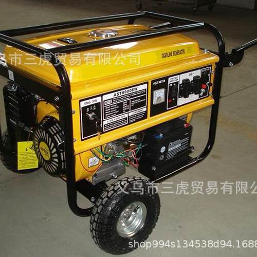 ASTRA6KW7KVA电启动汽油发电机带轮子手柄家用野外