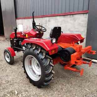 电力施拖拉机绞带磨收线机HDA四轮绞磨机引704四驱牵工机收线盘